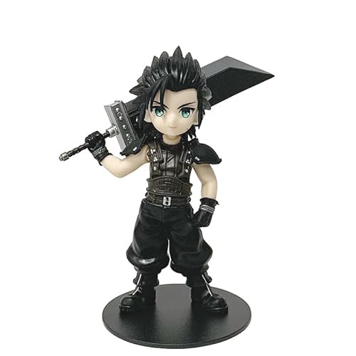 REOZIGN Tifa Lockhart, Zack, Cloud Strife, Aerith Gainsborough, Version Q Stehend, Anime, 11 cm, Modell aus PVC, Dekoration, Geschenke (b) von REOZIGN