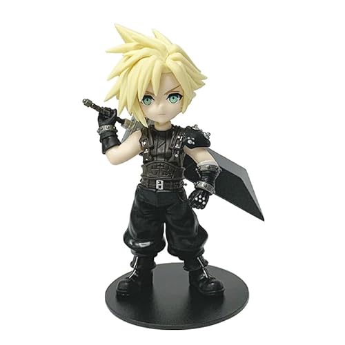REOZIGN Tifa Lockhart, Zack, Cloud Strife, Aerith Gainsborough, Version Q Stehend, Anime, 11 cm, Modell aus PVC, Dekoration, Geschenke (d) von REOZIGN