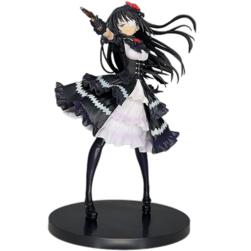 REOZIGN Tokisaki Kurumi Figur, Ersatzgesicht, Anime-Figuren Tokisaki Kurumi, 24 cm, handgefertigt, aus PVC, Souvenir für Anime-Fans. von REOZIGN