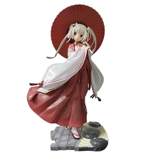 REOZIGN Tomotake-Figur, Kimono, Regenschirm, Tomotake Yoshino, 20 cm, PVC, Cosplay-Andenken, Geschenk für Anime-Fans von REOZIGN