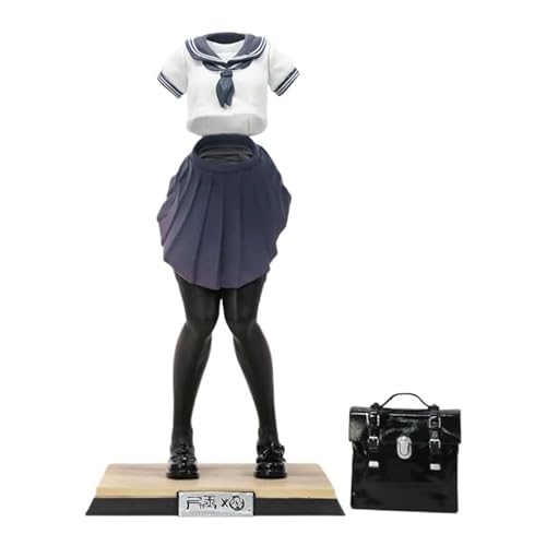 REOZIGN Uniform Figur, weibliche Figur, transparent, 17 cm, aus PVC, handgefertigt, Cartoon-Charakter, Manga, Dekoration, Geschenk zum Basteln von REOZIGN