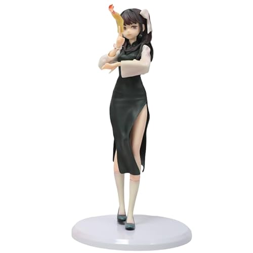REOZIGN Vorbemalte Figur, Cheongsam, schwarz, vorbemalt, 25 cm, Anime-Charakter, Statuenmodell, Desktop-Dekoration, Ornament, Geschenke von REOZIGN