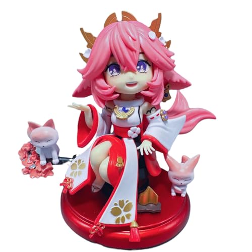 REOZIGN Yae Miko Figur, Version Q Sitzend, Actionfigur Yae Miko, 16 cm, handgefertigt, Souvenirs für Anime-Fans, Geschenke REOZIGN Yae Miko Figur, Version Q Sitzend, Actionfigur Yae Miko, 16 cm, handgefertigt, Souvenirs für Anime-Fans, Geschenke von REOZIGN
