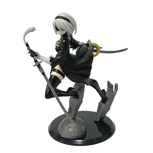 REOZIGN YoRHa2B Figur, Gelenkfigur YoRHa2B, 18 cm, Spielfigur, Modell aus PVC, handgefertigt, Sammlergeschenk (b) von REOZIGN