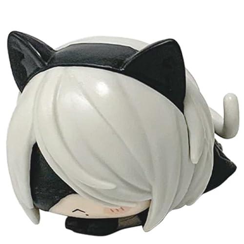 REOZIGN Yorha 2b A2-Figur, Q Version in Yorha 2B A2, Actionfiguren, 4 cm, handgefertigt, Cosplay, für Anime-Fans, Geschenke (b) von REOZIGN