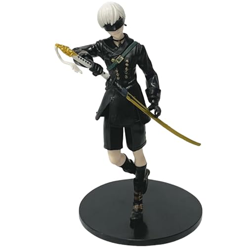 REOZIGN Yorha Figur No.2B, No.9S, stehend, 18 cm, handgefertigt, Spielfigur, Sammlerdekoration, Geschenk für Anime-Fans (b) von REOZIGN