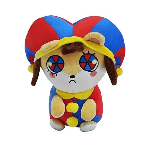 REOZIGN Zirkus-Plüschtier, Zirkusclown, kurze Plüschpuppe, 20 cm, Figurenstatue aus PP-Baumwolle für Anime-Fans, Geschenk (3) von REOZIGN