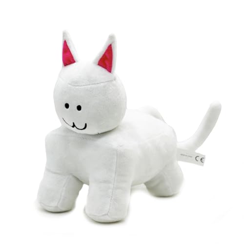 Roblox Katzen-Plüschtier, klassisch, kurze Puppen, aus Plüsch, 24 cm, PP-Baumwolle, handgefertigt, für Anime-Fans, Geschenk von REOZIGN