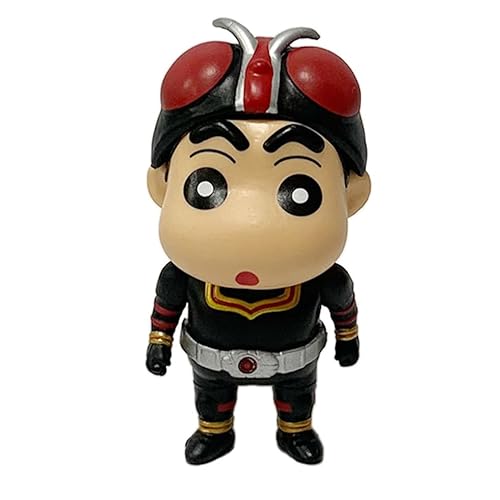 Shinnosuke Figur, Q-Version, kreativer Stil, stehend, Shinnosuke Nohara, 12 cm, handgefertigt, Cosplay, PVC, Souvenir, Geschenke (b) von REOZIGN
