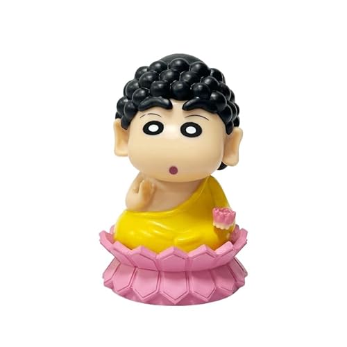 Shinnosuke Nohara Figur, Q-Version, Cosplay-Anime-Figuren, 10 cm, handgefertigtes PVC-Charaktermodell, Dekoration, Geschenke (h) von REOZIGN