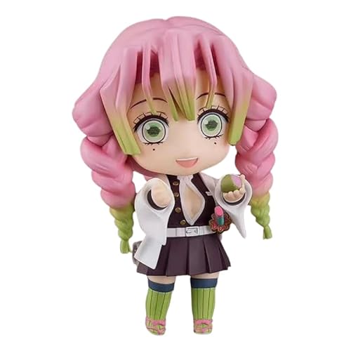 Tokitou Muichirou Figur Kanroji Mitsuri Version Q, bewegliche Figuren, 10 cm, PVC, handgefertigt, Dekoration, Geschenk zum Basteln (a) von REOZIGN