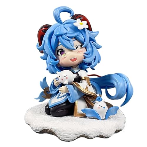 Yae Miko, Kamisato Ayaka, Ganyu, Hutao Figur, Q Version, Anime-Figuren, 15 cm, Spielfigur, handgefertigt, Statuen-Sammlung (b) von REOZIGN