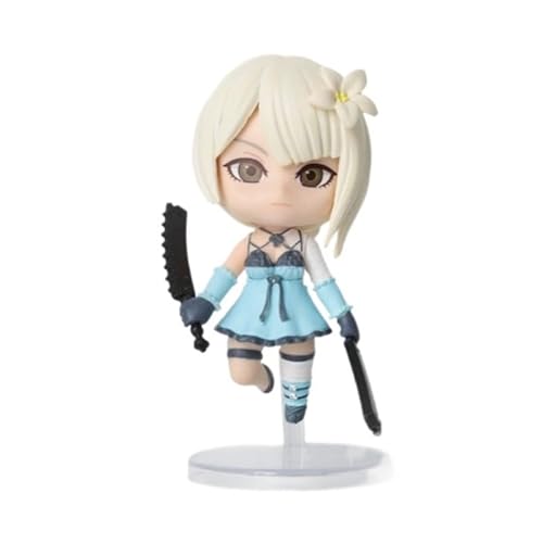 Yorha Figur 2B, 9S, Kaine, A2, Kampffigur Q-Version, 10 cm, handgefertigt, Spieldekoration, Geschenk für Anime-Fans (B) von REOZIGN