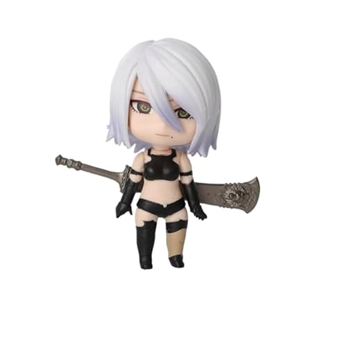 Yorha Figur 2B, 9S, Kaine, A2, Kampffigur Q-Version, 10 cm, handgefertigt, Spieldekoration, Geschenk für Anime-Fans (C) von REOZIGN