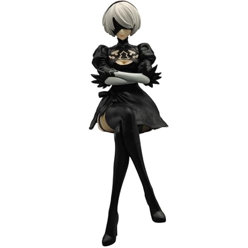 Yorha Figur 2B, sitzende Beine gekreuzt, bewegliche Figur, Yorha 2B, 16 cm, Anime-Figur, Schreibtischdekoration, Geschenke Yorha Figur 2B, sitzende Beine gekreuzt, bewegliche Figur, Yorha 2B, 16 cm, Anime-Figur, Schreibtischdekoration, Geschenke von REOZIGN
