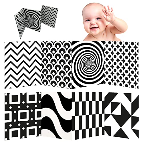 REPEAK Baby Sensory Stand Up Board – Schwarz & Weiß visuelle Formen zur Stimulation von Neugeborenen und zur Förderung der Gehirnentwicklung – ideal oder als Geschenk von REPEAK