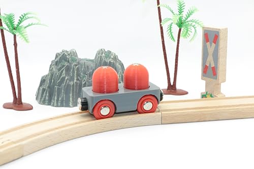 RERA TOYS Holzeisenbahn-Waggon mit Zwei Tanks von RERA TOYS