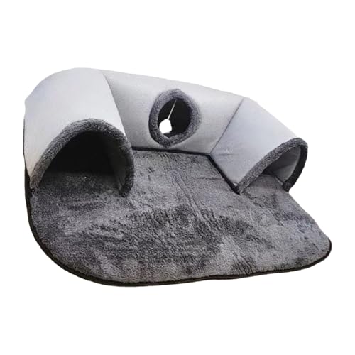 Faltbarer Katzen-Aktivitätsspiel-Tunnel, robuste Polyester-Konstruktionstunnel, fördert natürliche Neugier und Spielen, faltbare Katzen von RETUOLWAG