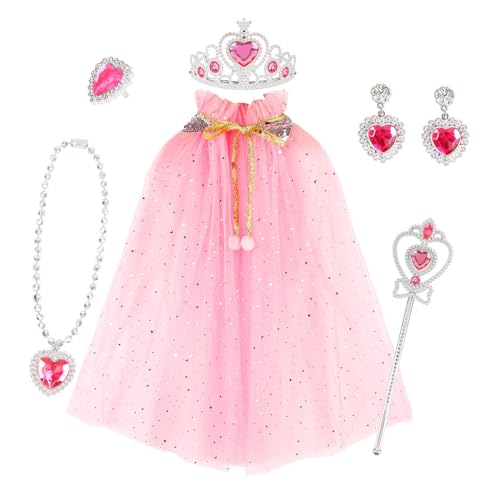 RETUOLWAG Feenprinzessin-Kostüm, Prinzessinnen-Party, Kostüm, Prinzessinnen-Umhang, Schmuck für Mädchen, Spielzeug, Geburtstagskostüme RETUOLWAG Feenprinzessin-Kostüm, Prinzessinnen-Party, Kostüm, Prinzessinnen-Umhang, Schmuck für Mädchen, Spielzeug, Geburtstagskostüme von RETUOLWAG