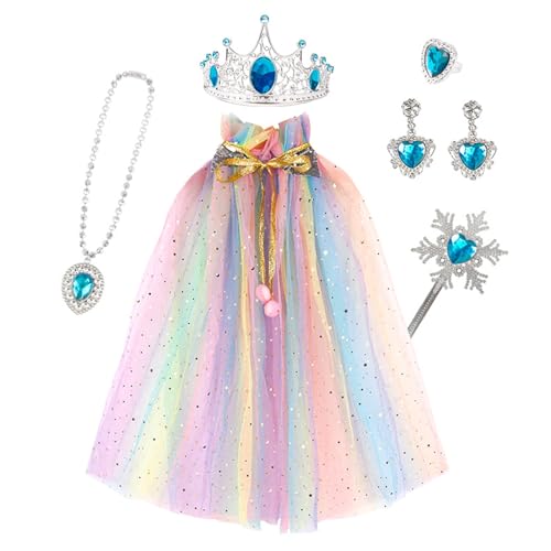RETUOLWAG Feenprinzessin-Kostüm, Prinzessinnen-Party, Kostüm, Prinzessinnen-Umhang, Schmuck für Mädchen, Spielzeug, Geburtstagskostüme RETUOLWAG Feenprinzessin-Kostüm, Prinzessinnen-Party, Kostüm, Prinzessinnen-Umhang, Schmuck für Mädchen, Spielzeug, Geburtstagskostüme von RETUOLWAG