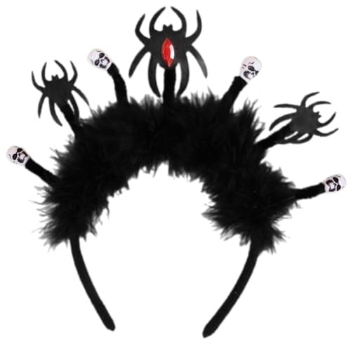 RETUOLWAG Halloween Kostüm Stirnband Spinnen Bühne Kopfbedeckung Halloween Party Requisiten Spinnen Stirnband Zubehör von RETUOLWAG