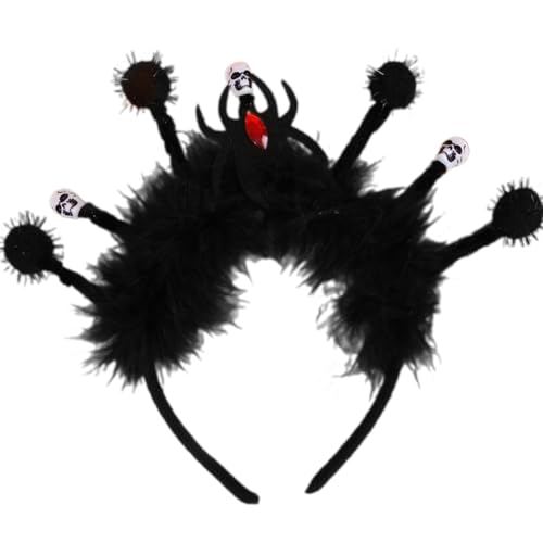 RETUOLWAG Halloween Kostüm Stirnband Spinnen Bühne Kopfbedeckung Halloween Party Requisiten Spinnen Stirnband Zubehör von RETUOLWAG