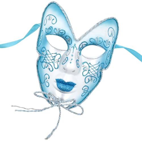 RETUOLWAG Maskerade Vollgesichts-Maskerade-Kostüm, Zubehör für Männer und Frauen, Maskerade, Halloween, Abschlussbälle, Motto-Partys von RETUOLWAG
