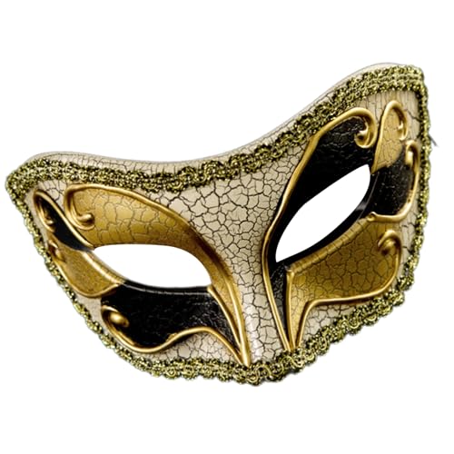 RETUOLWAG Maskerade halbes Gesicht Halloween Augenmaske Kostüm Maskerade Dekoration Gesicht für Damen Herren Halloween Cosplay von RETUOLWAG