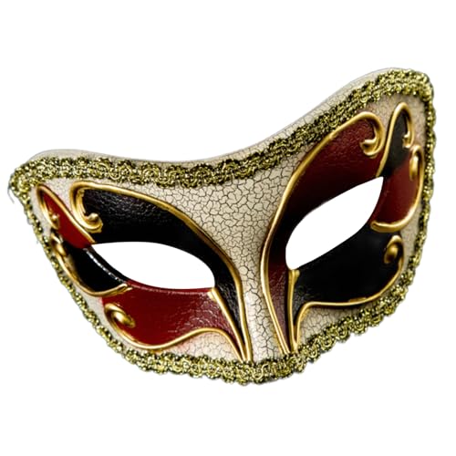 RETUOLWAG Maskerade halbes Gesicht Halloween Augenmaske Kostüm Maskerade Dekoration Gesicht für Damen Herren Halloween Cosplay von RETUOLWAG