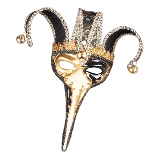 RETUOLWAG Maskerade halbes Gesicht für Damen und Herren, Halloween, Halloween, lange Nase, Augenmaske mit langer Nase RETUOLWAG Maskerade halbes Gesicht für Damen und Herren, Halloween, Halloween, lange Nase, Augenmaske mit langer Nase von RETUOLWAG