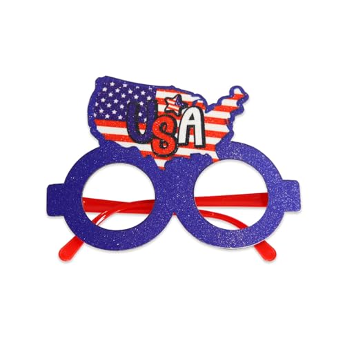 RETUOLWAG Patriotiker-Tags-Brille, Brillen für Unabhängigkeitstag, Party-Enthusiasten, Dekorationen für Patriotiker-Feier RETUOLWAG Patriotiker-Tags-Brille, Brillen für Unabhängigkeitstag, Party-Enthusiasten, Dekorationen für Patriotiker-Feier von RETUOLWAG