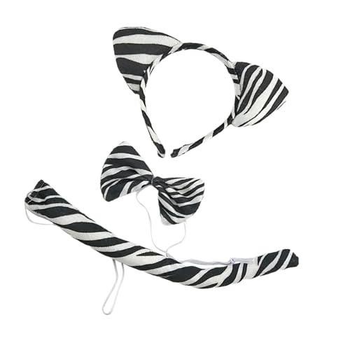RETUOLWAG Pferdeschwanz-Kostüm mit Pferdeohren-Stirnband und Fliege, Halloween-Kostüm, Zubehör für Kinder, Halloween RETUOLWAG Pferdeschwanz-Kostüm mit Pferdeohren-Stirnband und Fliege, Halloween-Kostüm, Zubehör für Kinder, Halloween von RETUOLWAG
