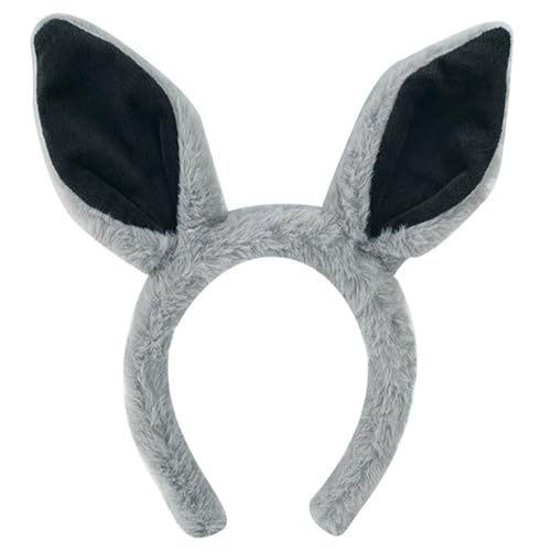 RETUOLWAG Plüschtier Ohren Haarbänder Cosplay Haarband Kostüm Tiere Kopfschmuck Schleifen Krawatte Kopfbedeckung für Geburtstag Mottopartys von RETUOLWAG