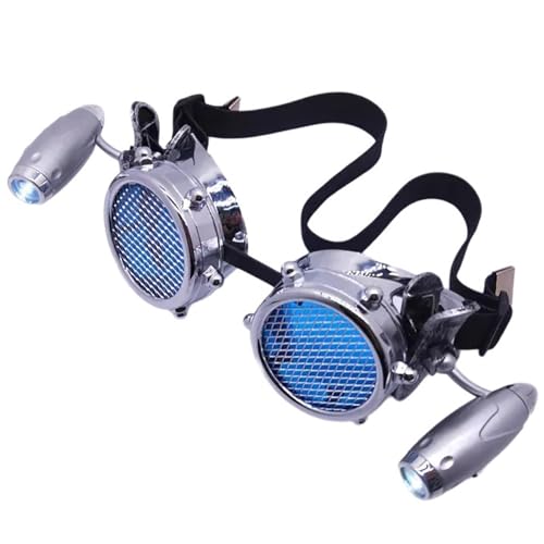 RETUOLWAG Retro Steampunk Brille Retro Brille Steampunk Gothics Brille für Halloween Erwachsene Cosplays Kostüme RETUOLWAG Retro Steampunk Brille Retro Brille Steampunk Gothics Brille für Halloween Erwachsene Cosplays Kostüme von RETUOLWAG