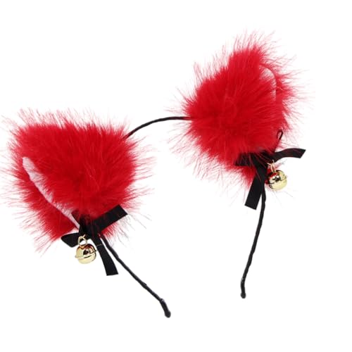 RETUOLWAG Weiches Plüsch-Katzenohren-Stirnband, bequemes Haar-Accessoire für Cosplay, Party, den täglichen Gebrauch, leichtes Design, Haarband, modische Tierohr-Haarbänder von RETUOLWAG