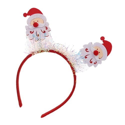 RETUOLWAG Weihnachts-Stirnband aus weichem Stoff mit Schneemann und Rentiergeweih, Kopfschmuck, Party-Kopfbedeckung für Damen und Mädchen von RETUOLWAG