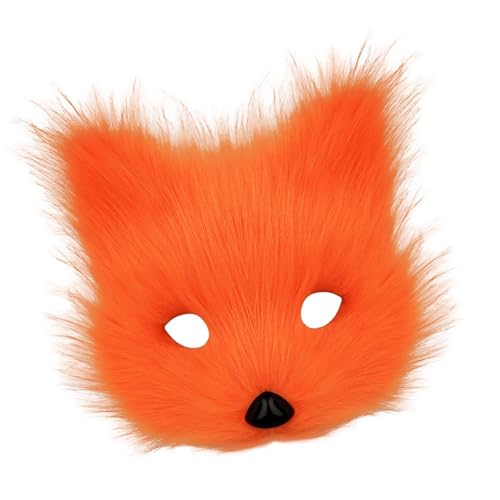 RETUOLWAG Wolfsfüchse Gesicht Maskerade Gesicht mit Gummiband für Erwachsene Frauen Mädchen Cosplay Party Maskerade Halloween von RETUOLWAG