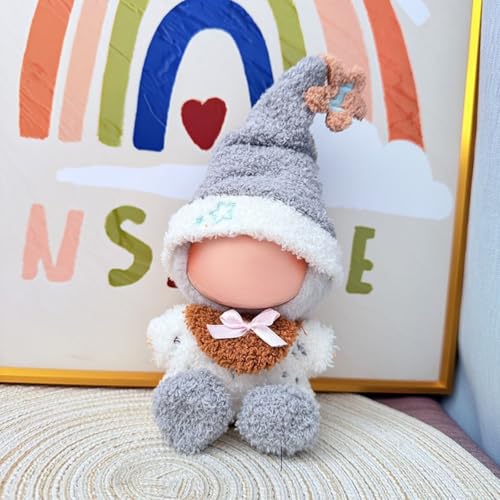 17 cm Puppenkleider-Set, niedliche Outfits für Puppen, Schlüsselanhänger-Zubehör, falscher Jumpsuit im Tierstil, Dinosaurier- und Hai-Design (Puppe nicht im Lieferumfang enthalten) (Latzanzug (Puppe von RETZLA