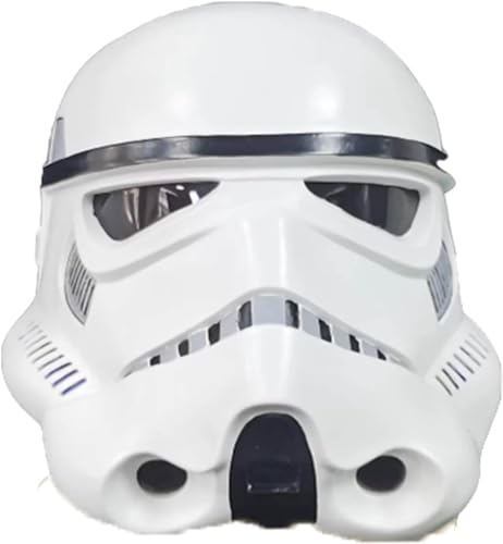 REVYV Imperial Stormtr-ooper Latex-Maske, perfekte Vollkopf-Halloween-Maske für Erwachsene Cosplay-Partys (Weiß) von REVYV