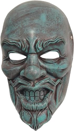 REVYV Uncle How-dy Ghostface Latex Maske Bo Dallas Cosplay Halloween Kostüm Requisiten für Fans (Grün) von REVYV