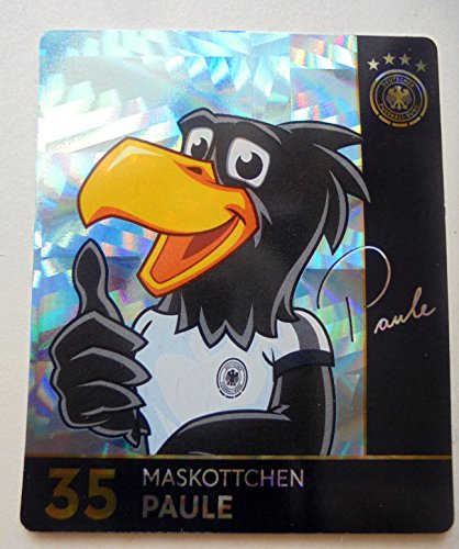 Rewe 2018 WM DFB Russland - Glitzer Einzelkarten Sammelkarten Komplettset (GLITZER KARTE NUMMER 35 - PAULE MASKOTTCHEN) von REWE