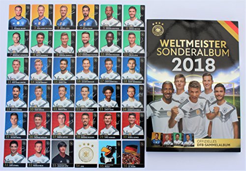 Rewe WM 2018 DFB - Russia Russland Sammelkarten - KOMPLETT alle 36 verschiedene NORMALE Karten + dazugehörige ALBUM- Neu + OVP von REWE