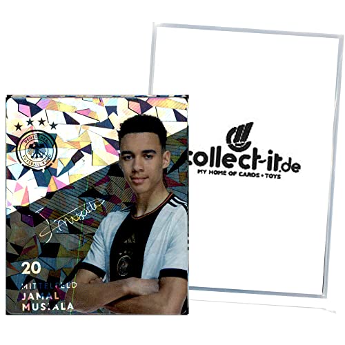 Rewe WM 2022 Glitzer Karte 20 - Jamal Musiala in exklusiver Collect-it Sammlerhülle Rewe WM 2022 Glitzer Karte 20 - Jamal Musiala in exklusiver Collect-it Sammlerhülle von REWE