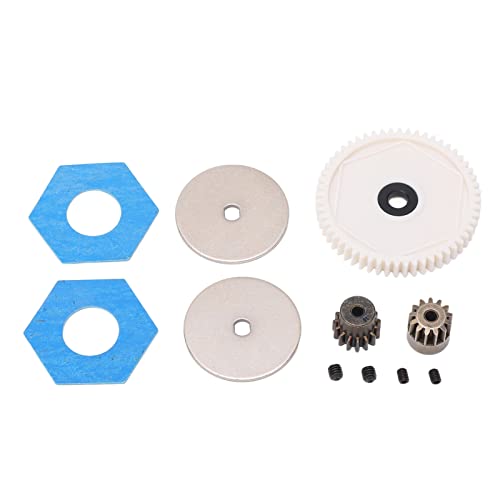 1/10 RC 56T Spur Gear & 13T / 15T Motor Gear Set | High - Performance Upgrade for Axial SCX10 / SCX10 II / 90046 | Long - Lasting Plastic & Steel Construction | Includes 4 (White) von REXVTNS