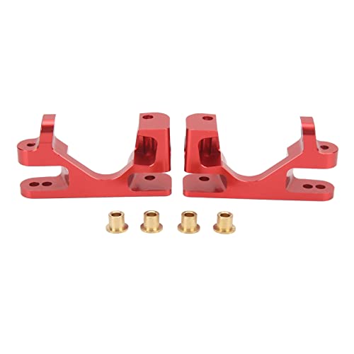 2PCS Aluminum Alloy Caster Blocks for Traxxas Rustler 4WD | High Hardness & Lightweight Replacement | Universal Front C Hub Carrier for 1:10 RC Cars | Long - Lasting & Abrasion - (Red) von REXVTNS