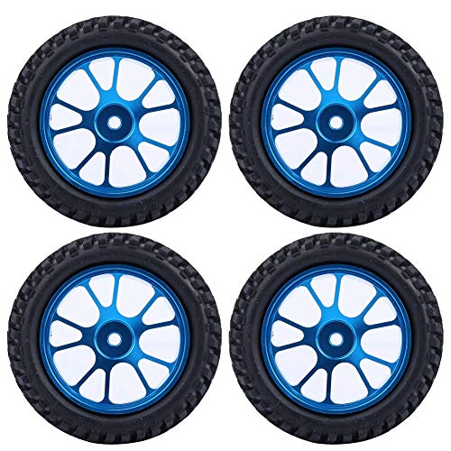 75mm RC Alloy Wheel Blue Rally Tire | Enhanced Stability for WL 1/18 A959 / A979 / A969 Racing Car | High Grip & Sturdy Alloy Tires | Easy Install & Removal von REXVTNS