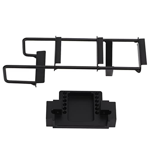 RC Climbing Rear Ladder Kit | Aluminum Alloy & Stainless Steel for Tamiya 1/14 RC Tractor Trucks | Decorative Metal Ladder/Front Beam | Easy Install, No Drilling Required (Black) von REXVTNS