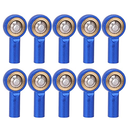 REXVTNS 10pcs RC M2 Ball Connector | Nicht -oxidierende Aluminiumlegierung für RC -Autos/Roboter | Niedrig Gewicht RC Link Ball Connector Halter | Nicht ätzend und robust (Blue (0.6mm Thickness)) von REXVTNS