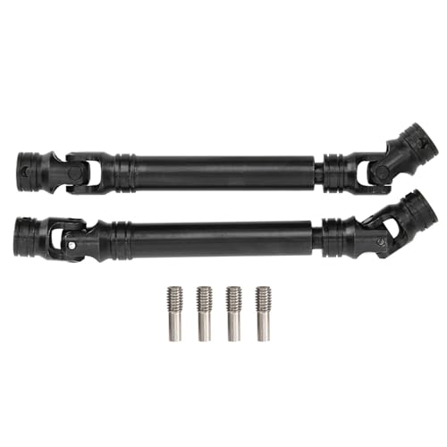 REXVTNS 2 Stück 105-157mm Antriebswelle für SCX10 RC-Auto | 313 Radbasis mehrere Spline-Welle | Hochfester Stahl/Schutz/Leicht Gewicht | Axial SCX10 Serie Upgrade Teil von REXVTNS