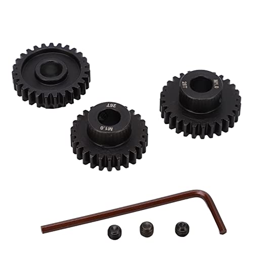 REXVTNS 26T 27T 28T RC Pinion Gear Set | Molybdenum Alloy Steel for BrandX/ARRMA 1/5 1/6 1/7 RC Cars | 25DP 1.0M 8mm Motor Gears with Oxidation Prevention REXVTNS 26T 27T 28T RC Pinion Gear Set | Molybdenum Alloy Steel for BrandX/ARRMA 1/5 1/6 1/7 RC Cars | 25DP 1.0M 8mm Motor Gears with Oxidation Prevention von REXVTNS